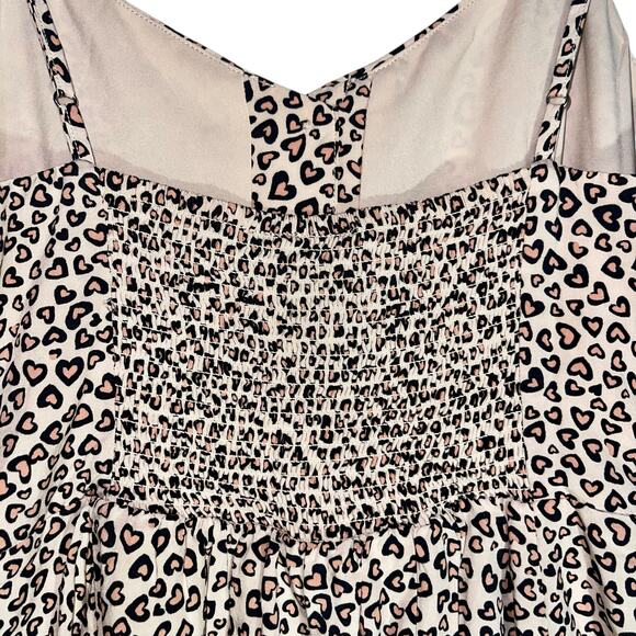 GAP Fit & Flare Dress Hearts Smocked Cottage Lined - Picture 6 of 15